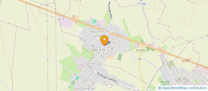 localisation de l'entreprise SCI MJAS  BEAUVOIS-EN-CAMBRESIS