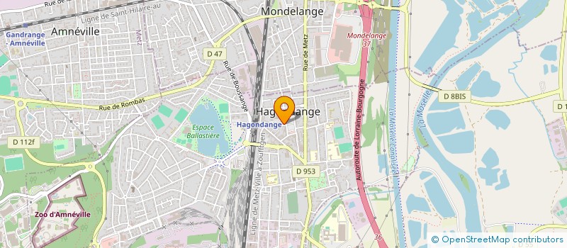 localisation de l'entreprise SCI MJAT à HAGONDANGE