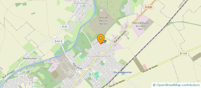 localisation de l'entreprise SCI MJB  ESCAUDUVRES