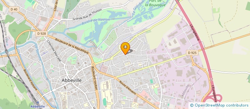 localisation de l'entreprise SCI MJB  ABBEVILLE