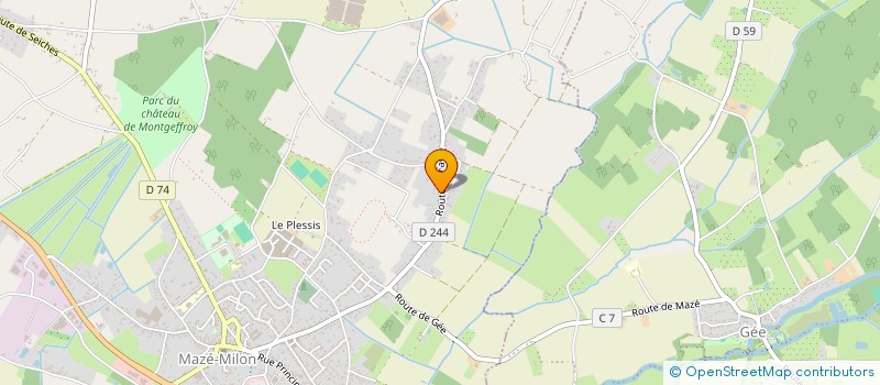 localisation de l'entreprise SCI MJB 49  MAZE-MILON