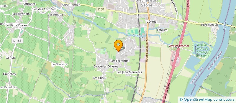 localisation de l'entreprise SCI MJB WEB  CRECHES-SUR-SAONE