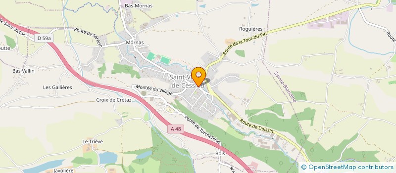 localisation de l'entreprise SCI MJC  SAINT-VICTOR-DE-CESSIEU