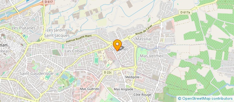 localisation de l'entreprise SCI MJC  PERPIGNAN