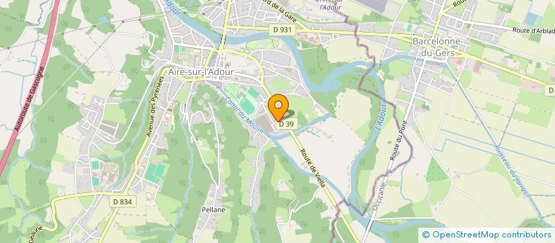 localisation de l'entreprise SCI MJC  AIRE-SUR-L'ADOUR