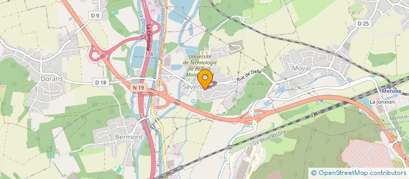 localisation de l'entreprise SCI MJC à DANJOUTIN