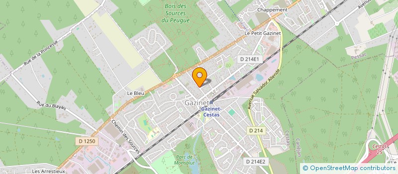 localisation de l'entreprise SCI MJCF  CESTAS