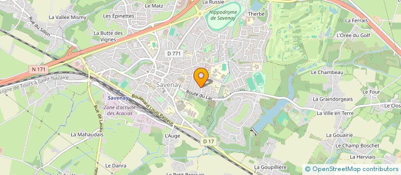 localisation de l'entreprise SCI MJCGY  SAVENAY