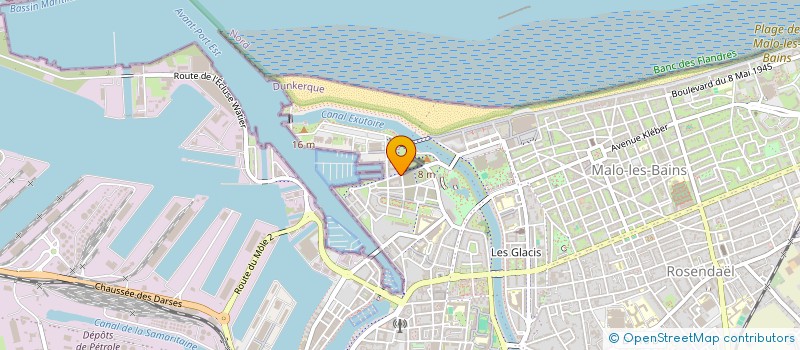 localisation de l'entreprise SCI MJCM à DUNKERQUE