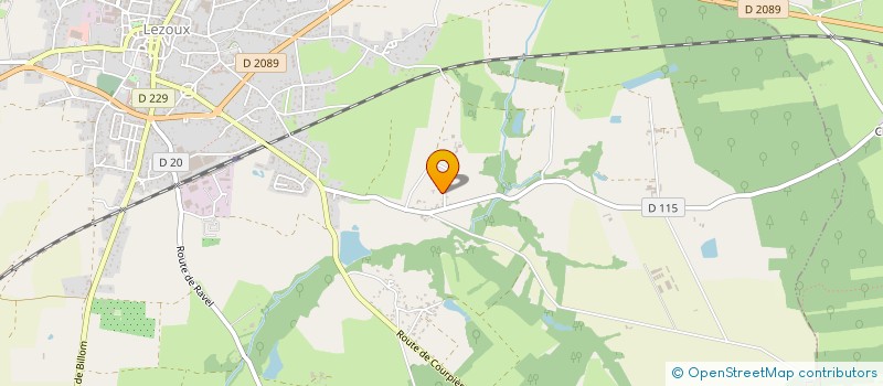 localisation de l'entreprise SCI MJCS  LEZOUX