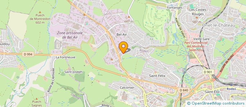 localisation de l'entreprise SCI MJD INVEST  RODEZ