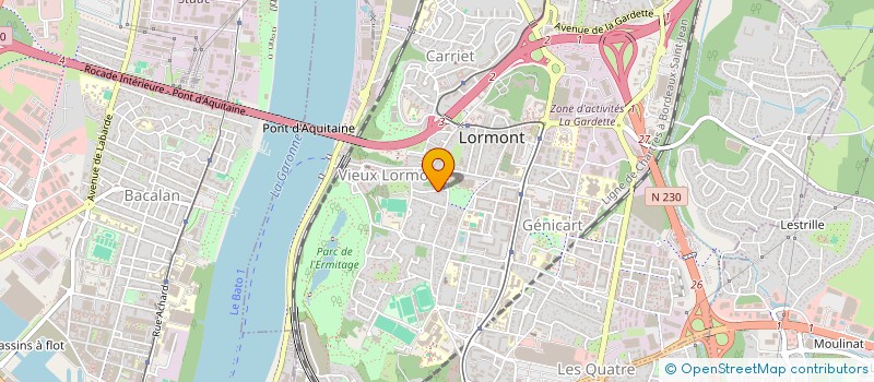 localisation de l'entreprise SCI MJDP  LORMONT