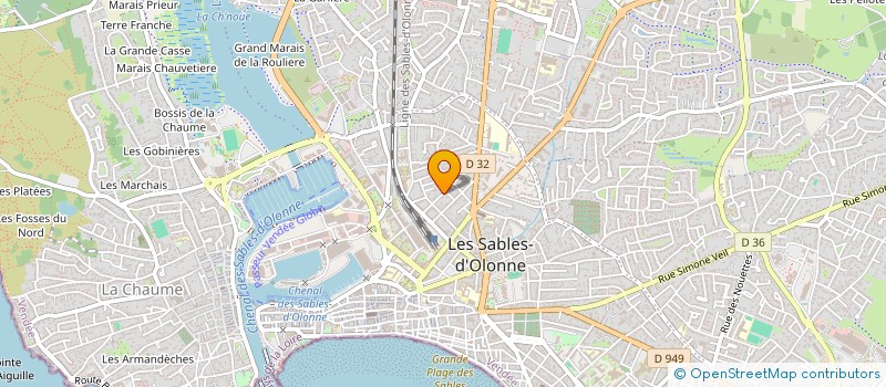 localisation de l'entreprise SCI MJE à LES SABLES D'OLONNE