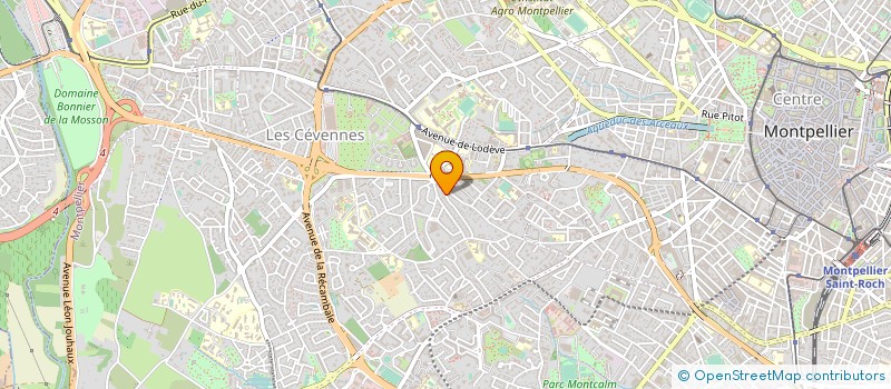 localisation de l'entreprise SCI MJF à MONTPELLIER
