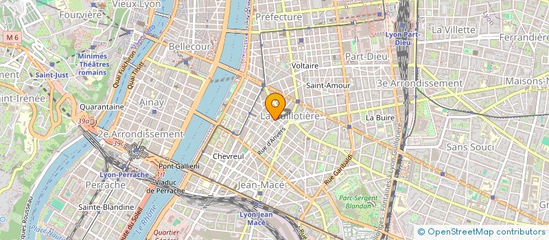 localisation de l'entreprise SCI MJF LES OURLEDES  LYON