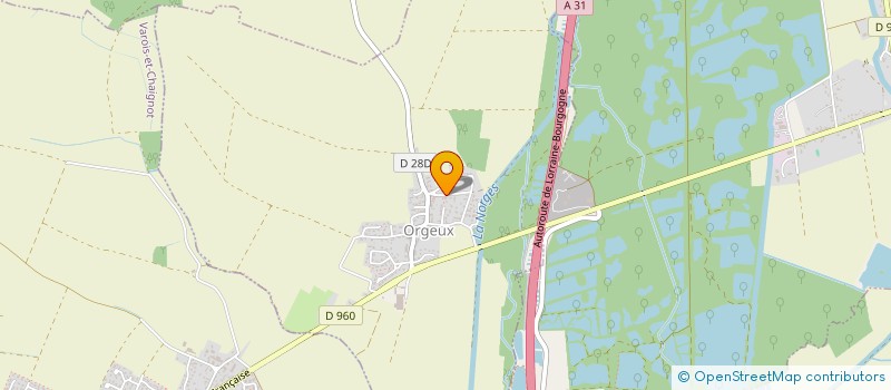 localisation de l'entreprise SCI MJFREY  ORGEUX
