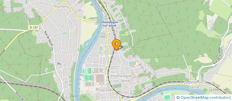 localisation de l'entreprise SCI MJGL  CHAMPAGNE-SUR-SEINE