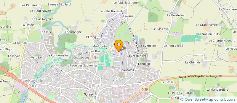 localisation de l'entreprise SCI MJGSG  PACE