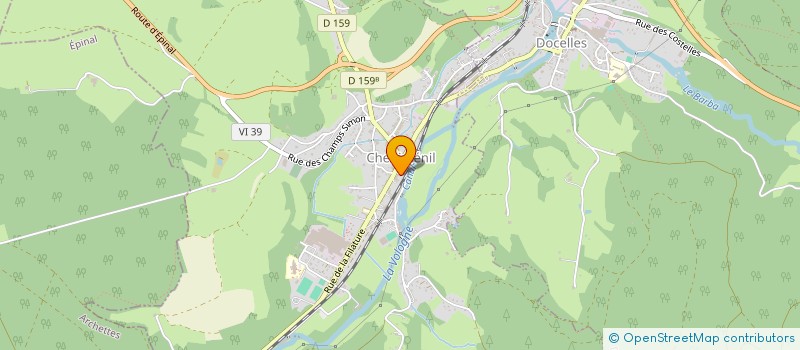 localisation de l'entreprise SCI MJH  CHENIMENIL