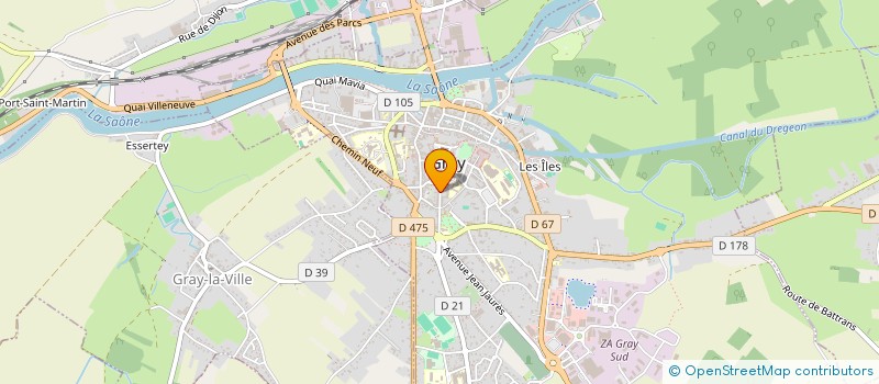 localisation de l'entreprise SCI MJK INVEST  GRAY