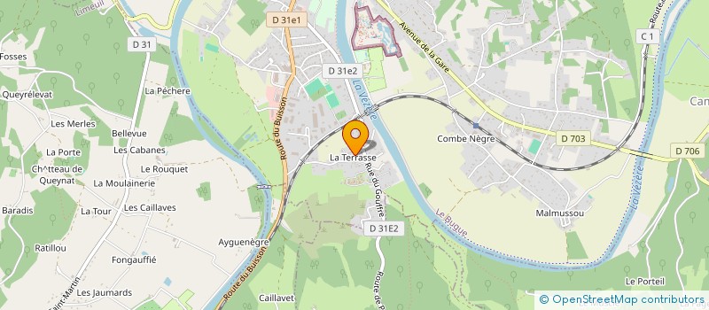 localisation de l'entreprise SCI MJKF  LE BUGUE