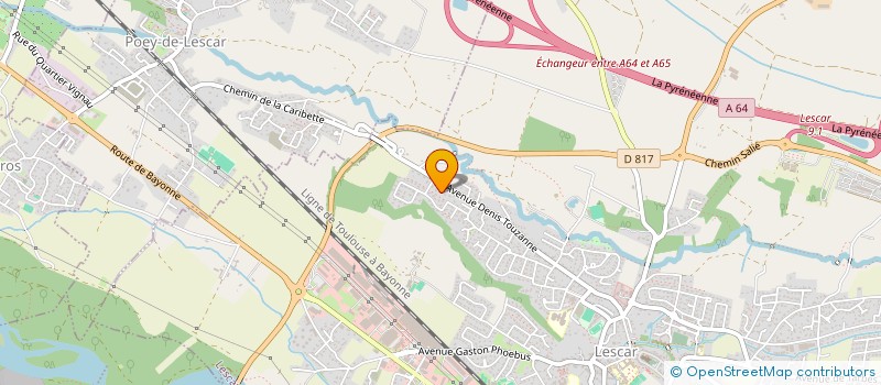 localisation de l'entreprise SCI MJM  LESCAR