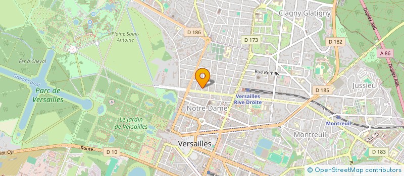 localisation de l'entreprise SCI MJM à VERSAILLES