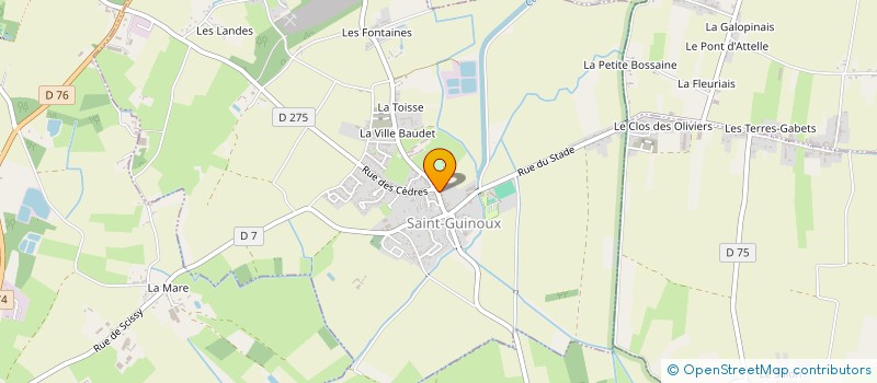 localisation de l'entreprise SCI MJM  SAINT-GUINOUX