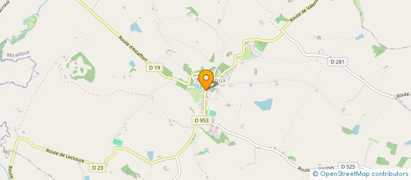 localisation de l'entreprise SCI MJM  MIRADOUX