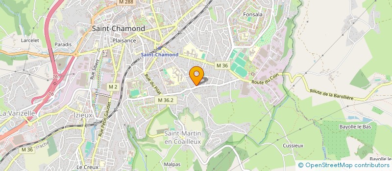 localisation de l'entreprise SCI MJM  SAINT-CHAMOND