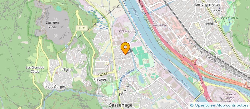 localisation de l'entreprise SCI MJM  SASSENAGE