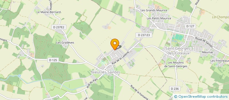 localisation de l'entreprise SCI MJM INVEST  NIEUL-LES-SAINTES