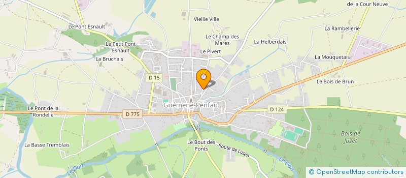 localisation de l'entreprise SCI MJMF  GUEMENE-PENFAO