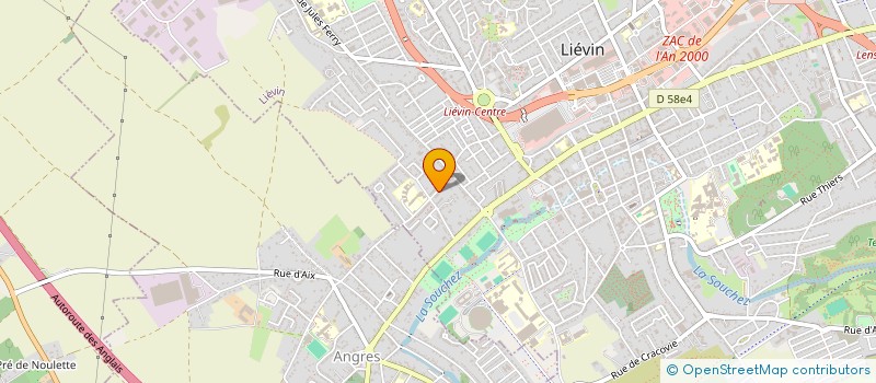 localisation de l'entreprise SCI MJMG  LIEVIN