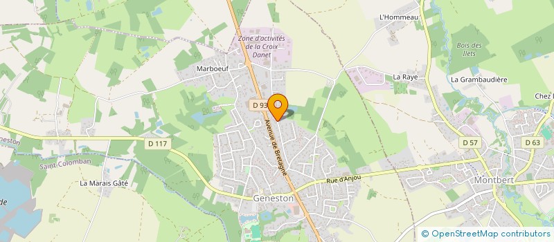 localisation de l'entreprise SCI MJMNB  GENESTON