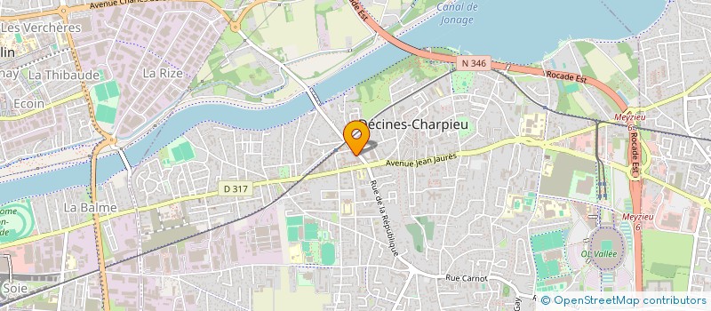 localisation de l'entreprise SCI MJO  DECINES-CHARPIEU