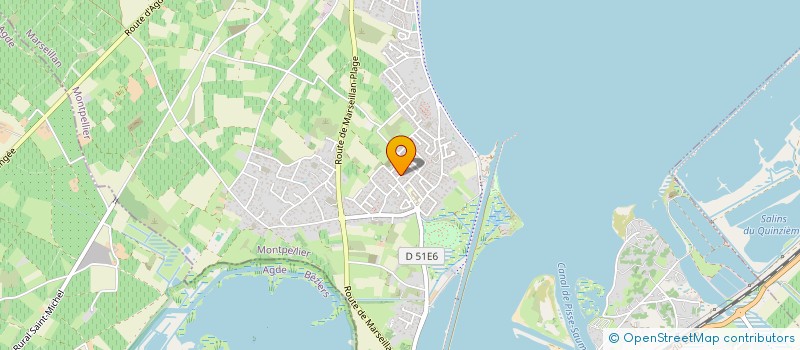 localisation de l'entreprise SCI MJP à MARSEILLAN