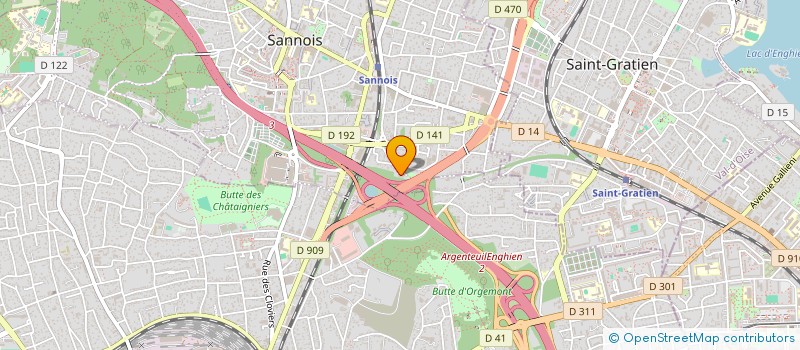 localisation de l'entreprise SCI MJP  SANNOIS