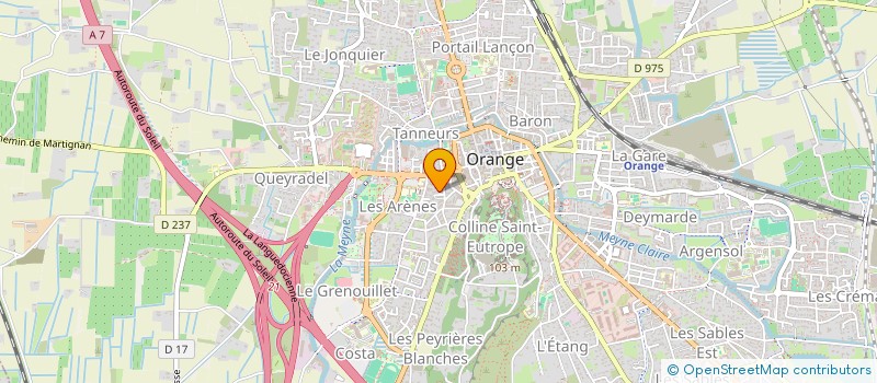 localisation de l'entreprise SCI MJP  ORANGE