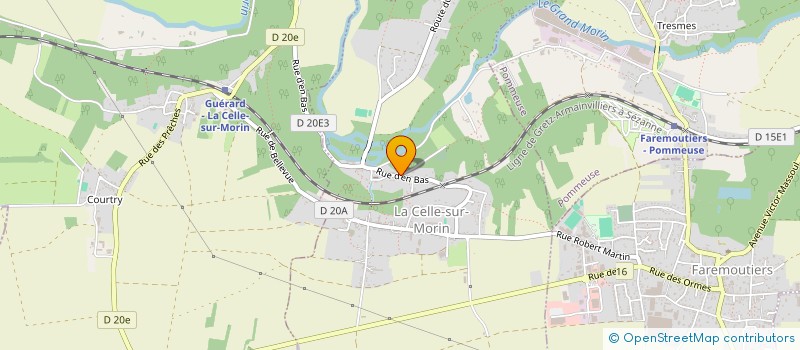 localisation de l'entreprise SCI MJP3-QHAK  CELLE-SUR-MORIN (LA)