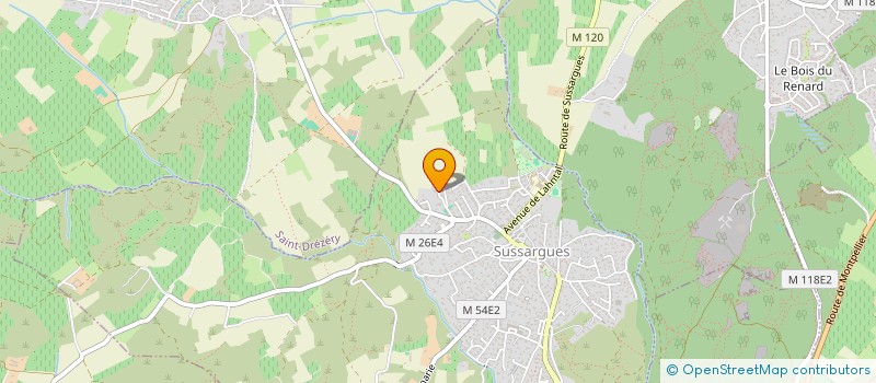 localisation de l'entreprise SCI MJPCB  COMBAS