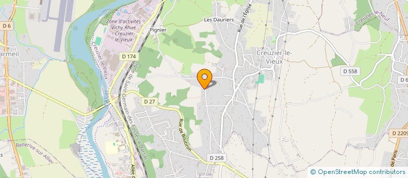 localisation de l'entreprise SCI MJPM DU FLORIAN à CUSSET