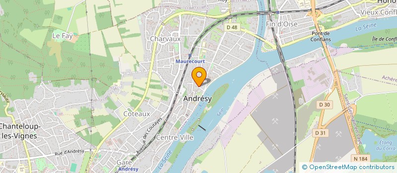 localisation de l'entreprise SCI MJR  ANDRESY