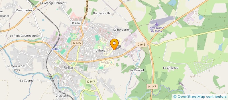 localisation de l'entreprise SCI MJR à BELLAC