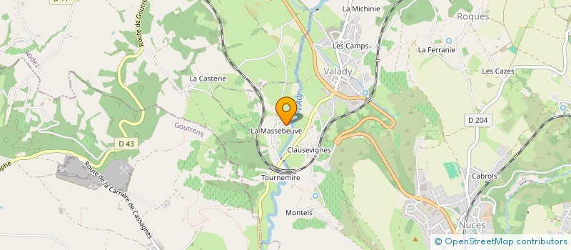 localisation de l'entreprise SCI MJR  VALADY