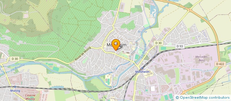 localisation de l'entreprise SCI MJROD  MOLSHEIM