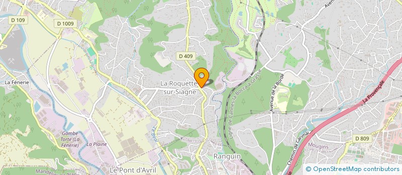 localisation de l'entreprise SCI MJS à LA ROQUETTE-SUR-SIAGNE