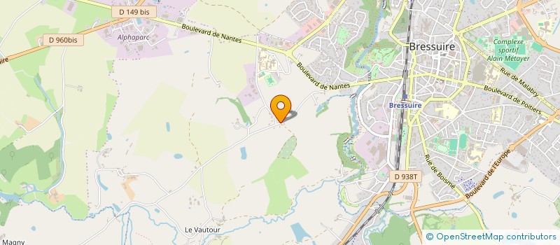 localisation de l'entreprise SCI MJS  BRESSUIRE