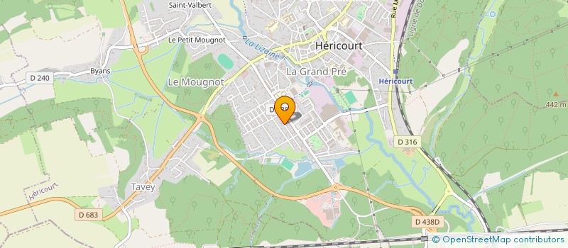 localisation de l'entreprise SCI MJS  HERICOURT