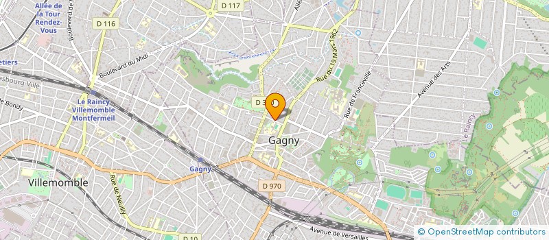 localisation de l'entreprise SCI MJS à GAGNY
